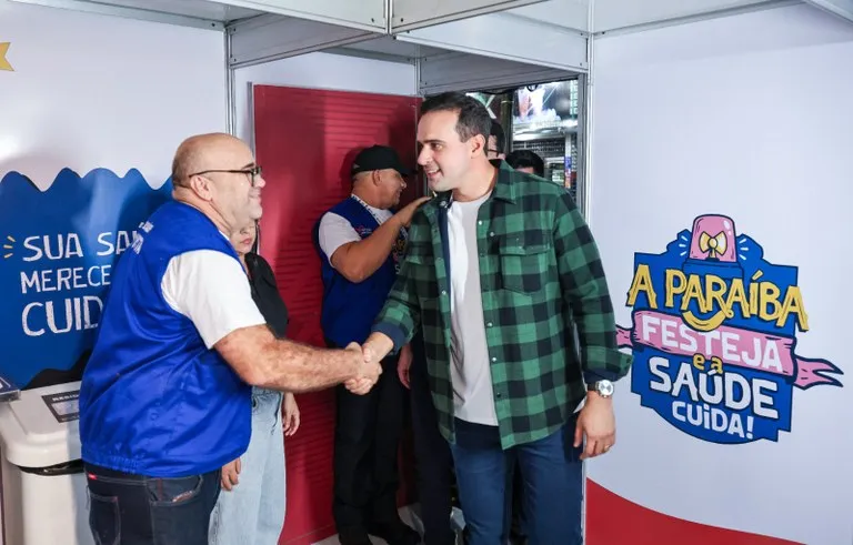 Governador Lucas Ribeiro acompanha estrutura de saúde e segurança do Estado no Parque do Povo|Foto: Secom-PB