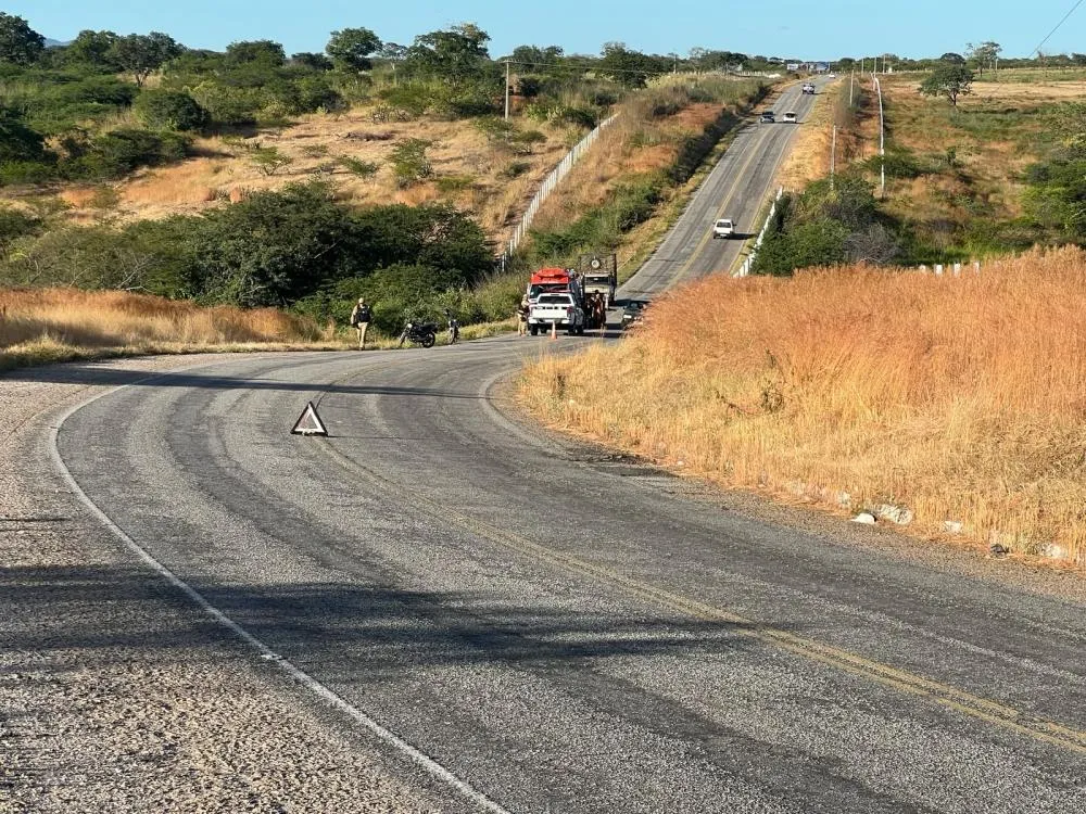 Motos colidem perto da comunidade de Pilões, em Triunfo-PB, e deixam dois feridos|Foto: Divulgação