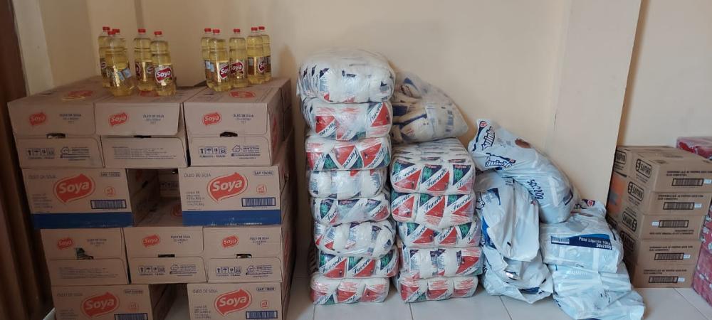 Prefeitura de Bernardino Batista continua entrega de cestas básicas 