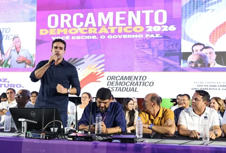 Governador Lucas Ribeiro na audiência do ODE 2026 em Pedras de Fogo-PB|Foto: Secom-PB