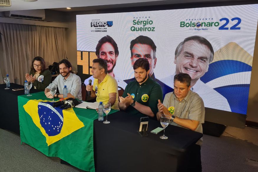 Sérgio Queiroz anuncia apoio a Pedro Cunha Lima (Foto> Divulgação) 