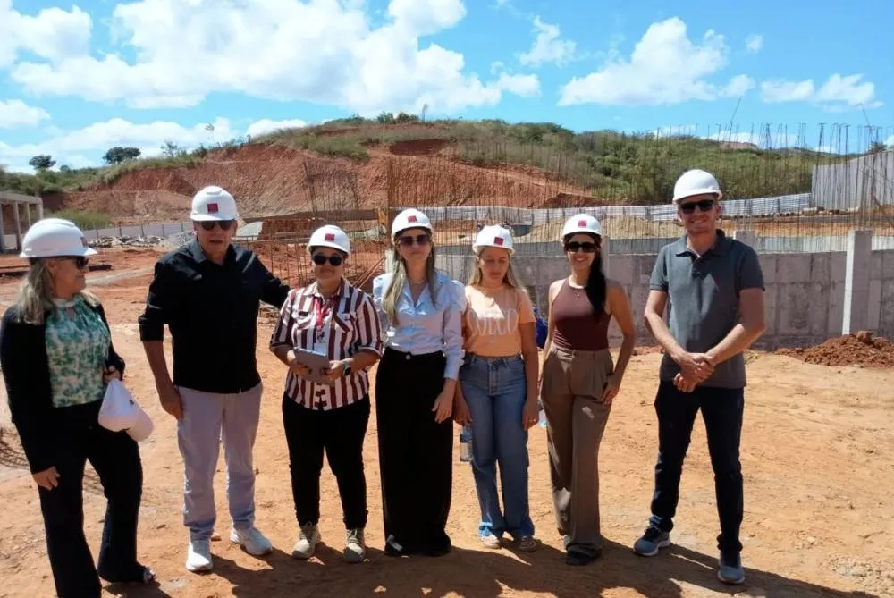 Secretaria de Desenvolvimento Econômico de Cajazeiras-PB realiza visita técnica às obras do Complexo Científico do Sertão|Foto: Assessoria