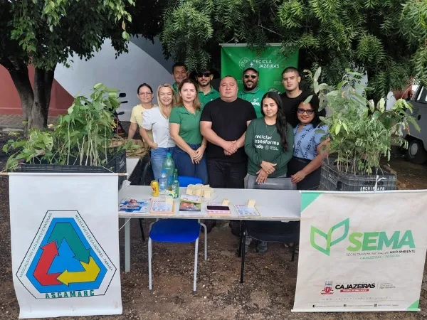 Cajazeiras-PB lança projeto ‘Troca Verde’ com distribuição de mudas e recolhimento de materiais recicláveis nos Cocos|Foto: Divulgação