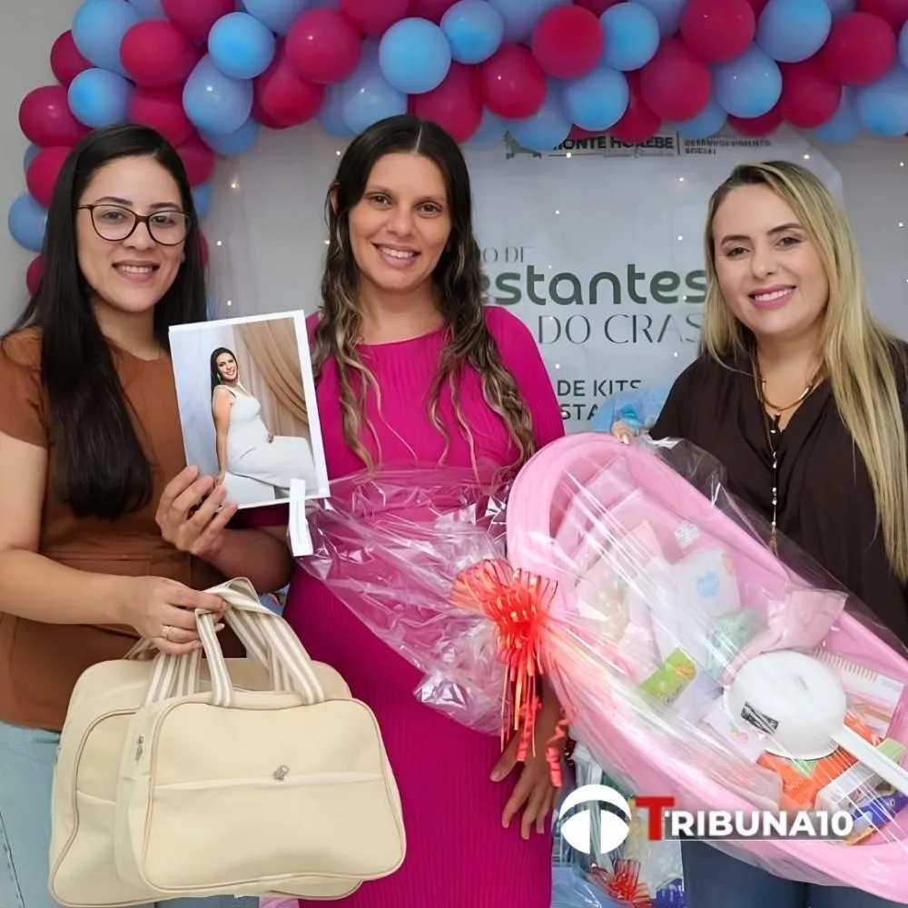A prefeita Milena Nogueira, ao lado da secretária de Ação Social, Claudiana Alves, participou ativamente de todo o evento.
