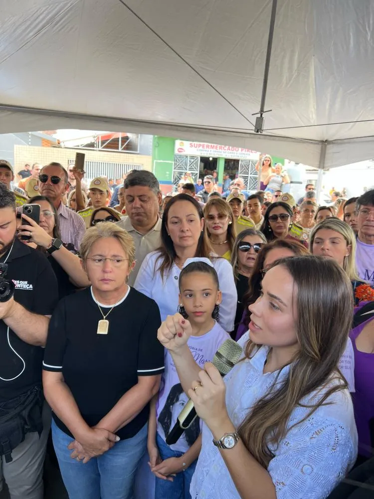 Durante a inauguração da Sala Lilás em São João do Rio do Peixe-PB|Foto: Tribuna10