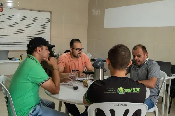 Secretarias revisam detalhes para o II Campeonato Municipal de Futsal de Bom Jesus-PB|Foto: Emanuel Dias