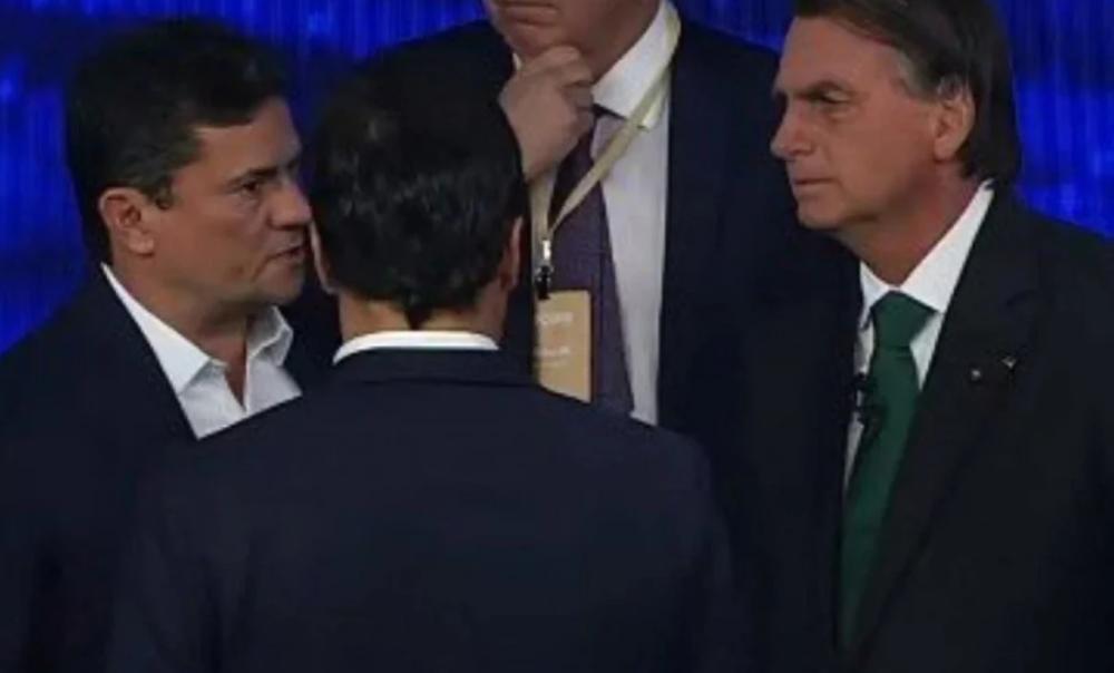Moro acompanhou o presidente ao debate
