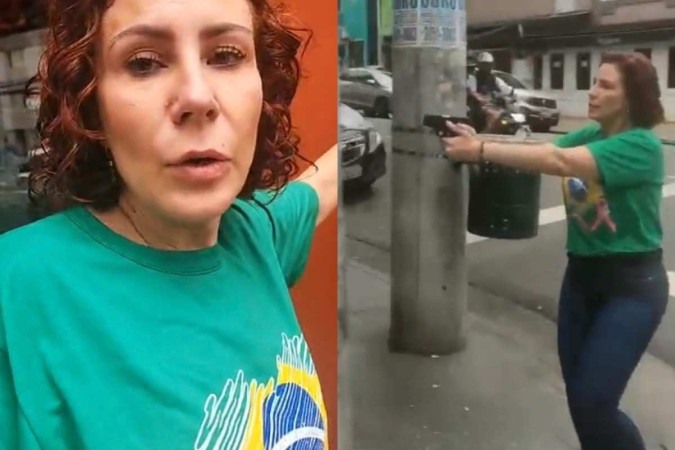 Deputada ligada a Bolsonaro saca arma e corre atrás de eleitor de Lula em SP 