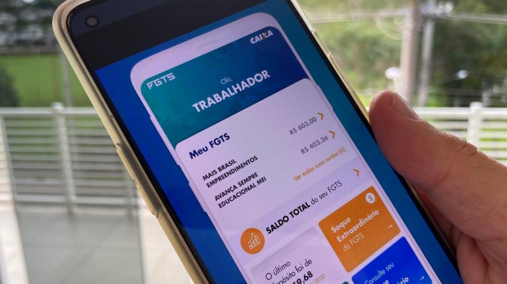 Não estarão disponíveis para saque os valores que estiverem bloqueados na conta do FGTS