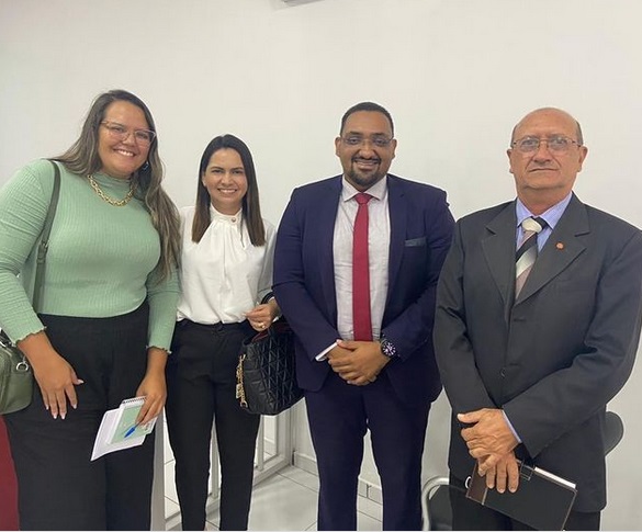 Secretária de Saúde e Procurador do município de Bonito de Santa Fé participam de reunião com MPPB