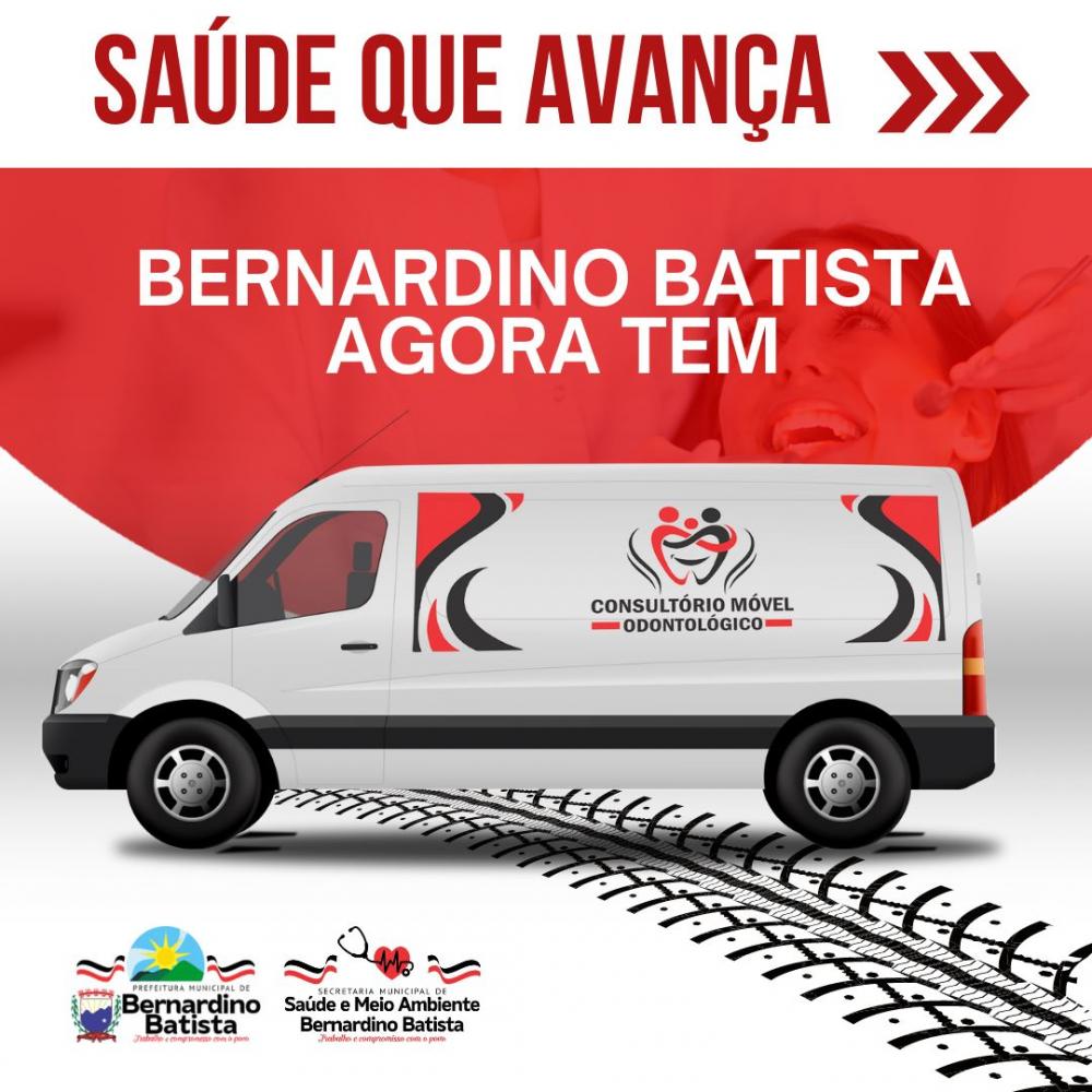 Prefeito Aldo Andrade conquista consultório odontológico móvel para Bernardino Batista