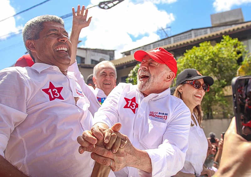 Lula durante campanha política 