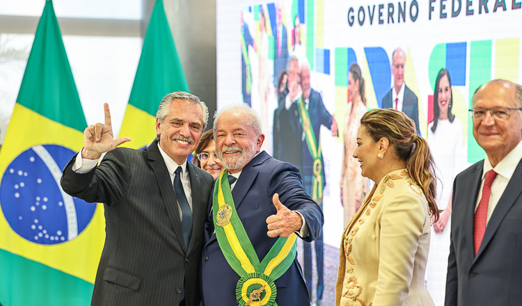 Lula no dia da posse de presidente 
