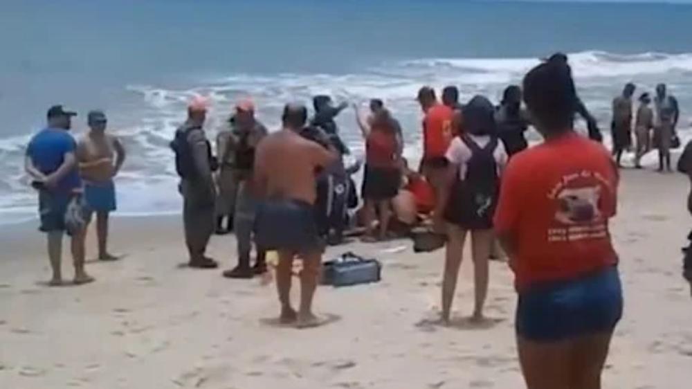Banhista de 14 anos foi mordido na perna pelo animal 