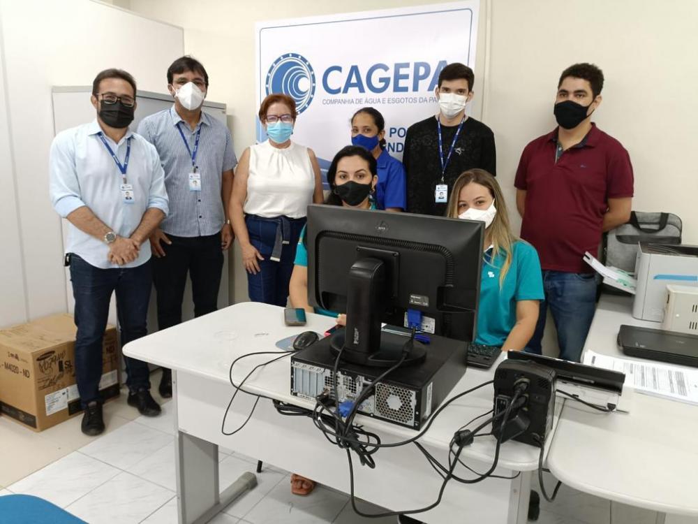 Reinauguração do posto der atendiemnto da Cagepa, localizado no shopping Cajazeiras. 