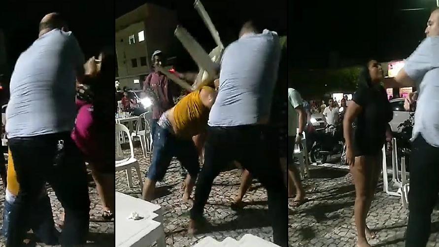 Briga aconteceu em uma praça pública na cidade 
