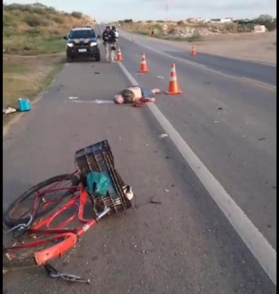 Homem morreu no local do acidente 