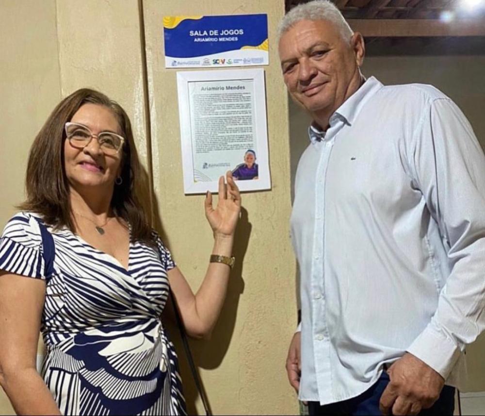 Presidente da Câmara do Barro Itamar Mendes prestigia reinauguração do Centro de Convência da melhor Idade do Barro (Foto: reproduçção) 