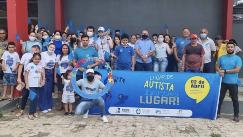 A programação iniciou com uma caminhada na manhã de hoje 2 de abril, que é o Dia Mundial de Conscientização do Autismo.