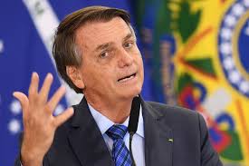 Bolsonaro, presidente da república e pré-candidato ao mesmo cargo. 