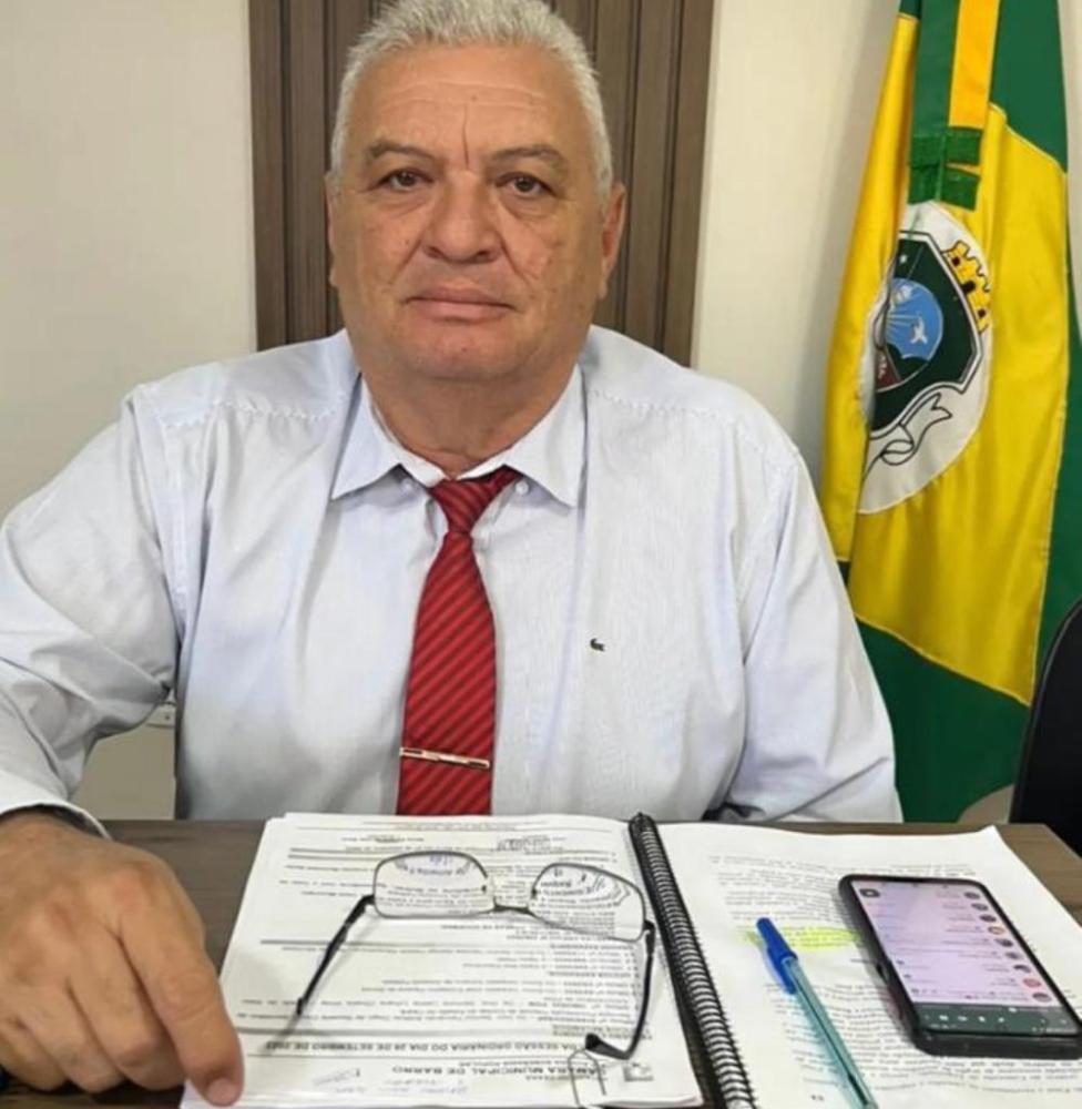 Vereador Itamar Mendes, presidente da Câmara do Barro