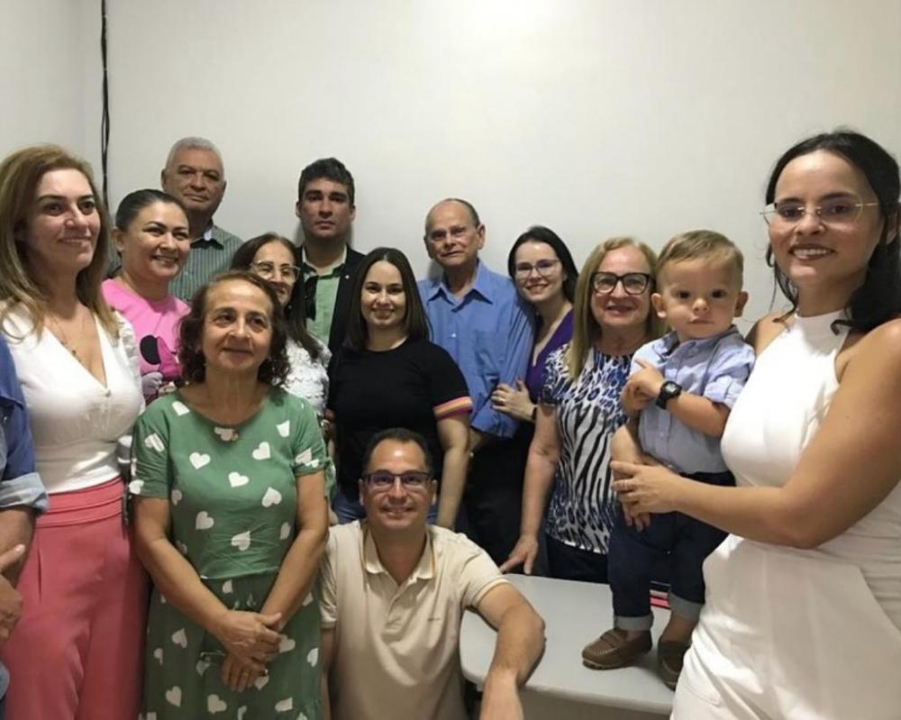 Durante a recepão (Foto: assessoria) 