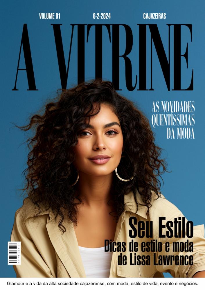 Vem aí o lançamento da 1ª edição da revista impressa, A VITRINE 