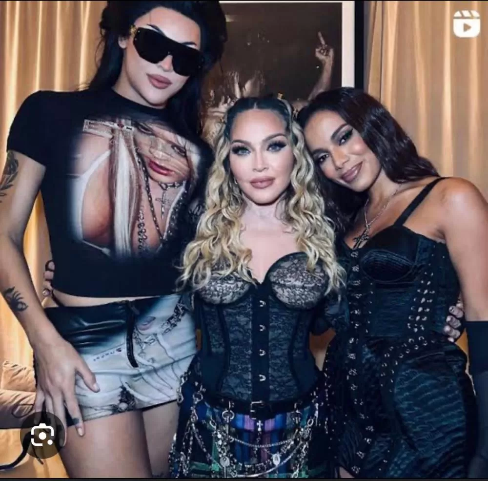 Veja imagem que tomou as redes sociais nesse fim de semana: Madonna, Anitta e Pabllo Vittar 