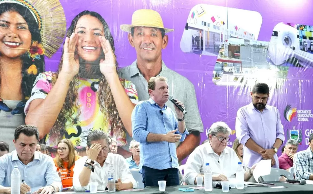 Deputado Estadual Chico Mendes no evento do Orçamento Democrático.
