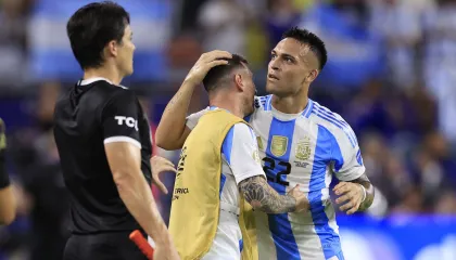 Lautaro Martínez marcou o gol do título da Argentina (Photo by Buda Mendes/Getty Images)