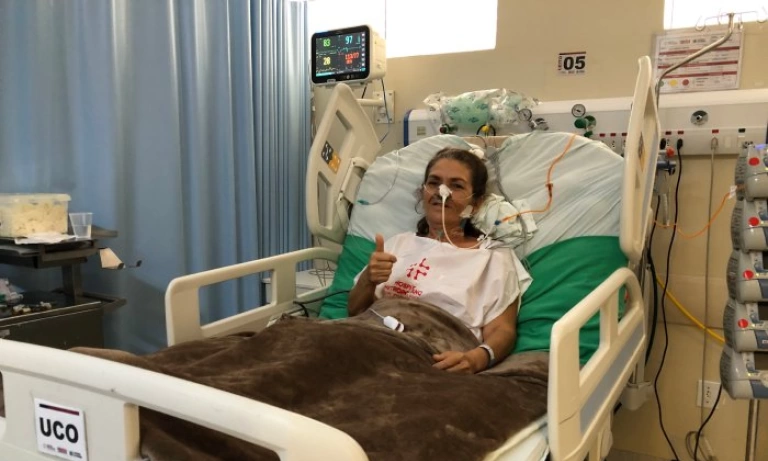 Transporte aeromédico transfere idosa de Cajazeiras para receber assistência especializada no Metropolitano