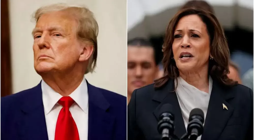 Kamala tem 42% das intenções de voto; Trump, 37%, diz pesquisa Ipsos