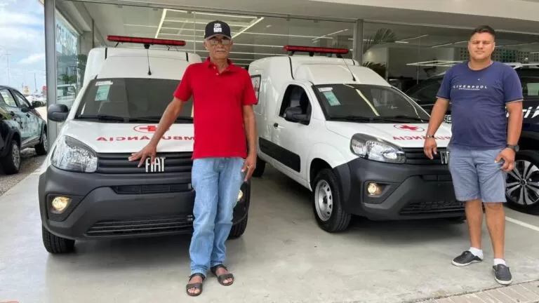 Prata recebe duas ambulâncias por meio de emenda parlamentar dos deputados Chico Mendes e Dr. Romualdo