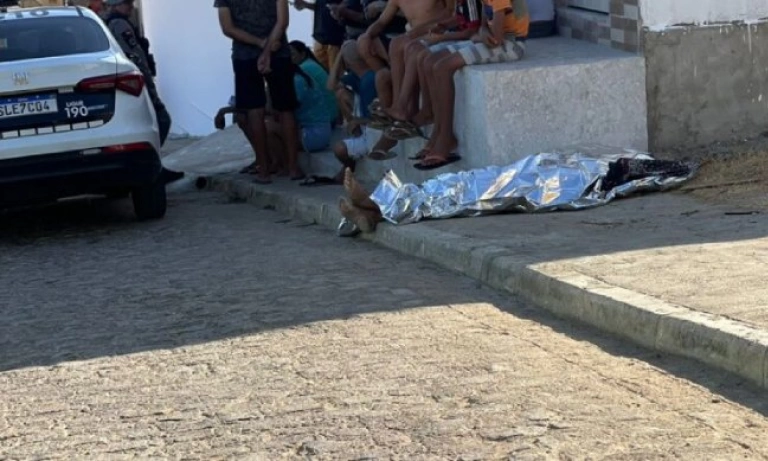 Crime de morte registrado na cidade de Catingueira (Foto: Reprodução/Redes sociais)