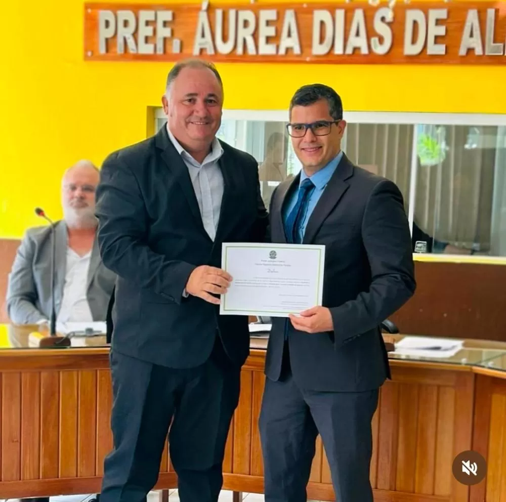Ao receber diploma, vereador e futuro presidente da Câmara de Bonito de Santa Fé diz que vai lutar pelo direito de todos 