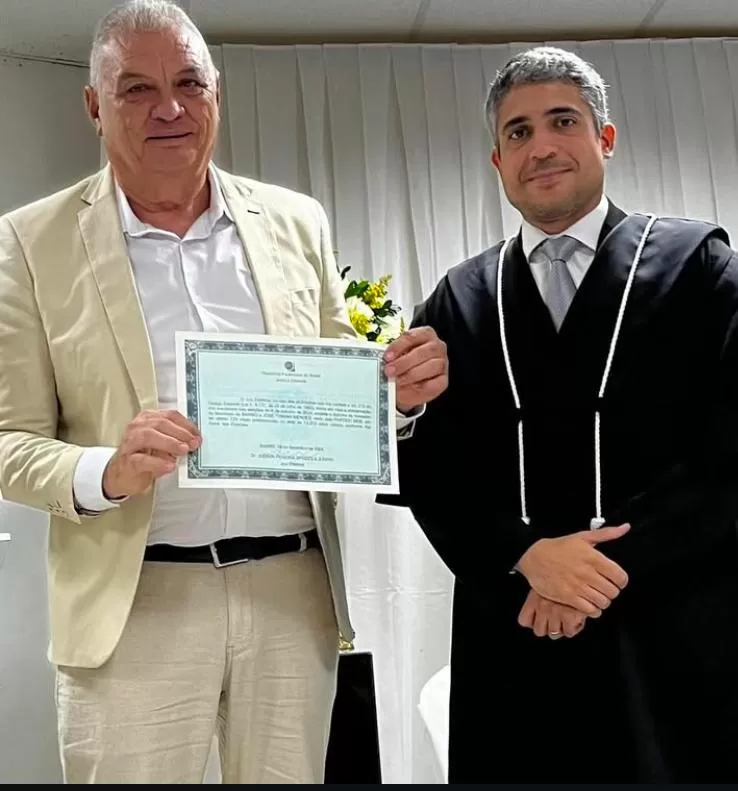 Presidente da Câmara do Barro representa Poder Legislativo em evento de diplomação de eleitos; conduzido pela Justiça Eleitoral