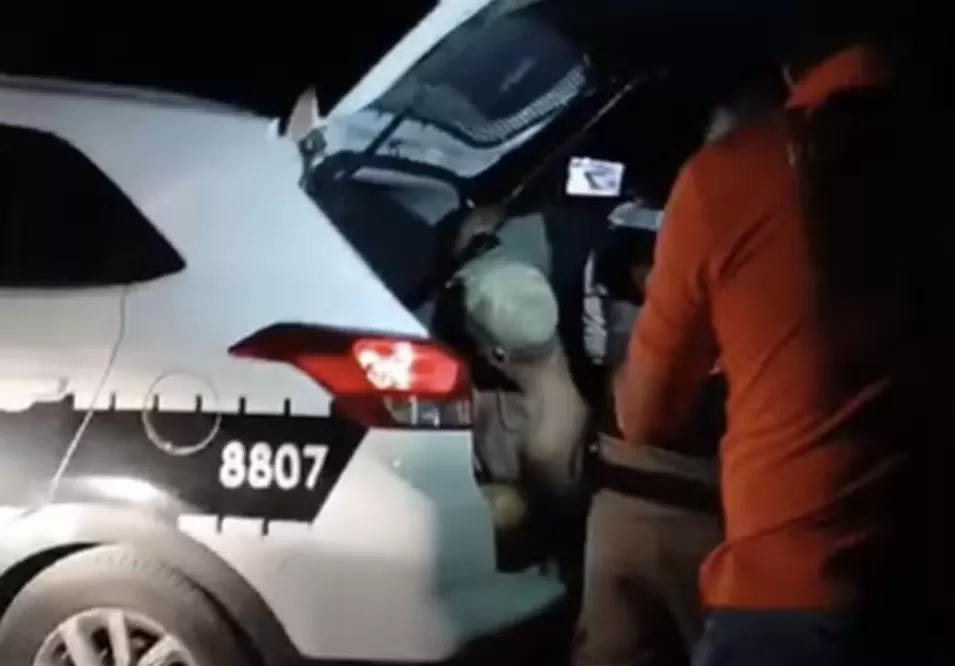 Homem é preso após crime na Praia do Sol (Foto: TV Cabo Branco/Reprodução)