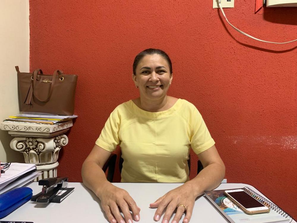 Vanda, presidente da Câmara do Barro (foto-reprodução) 