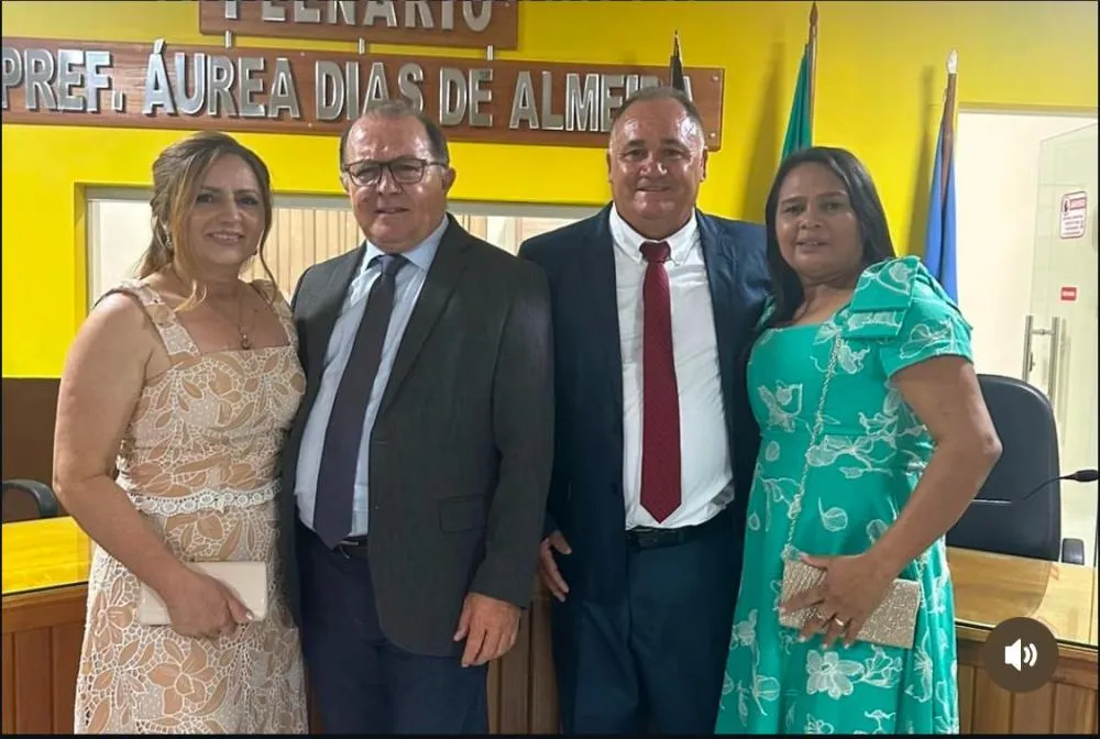 Presidente da Câmara de Bonito de Santa Fé (Ribeiro); ao lado do prefeito (Ceninha Lucena) Foto: Instagram