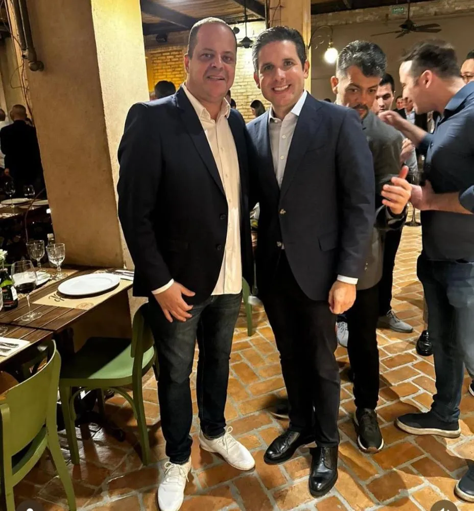Hugo Motta ao lado do deputado federal, Ribamar Silva (PSD-SP) (Foto: Instagram)