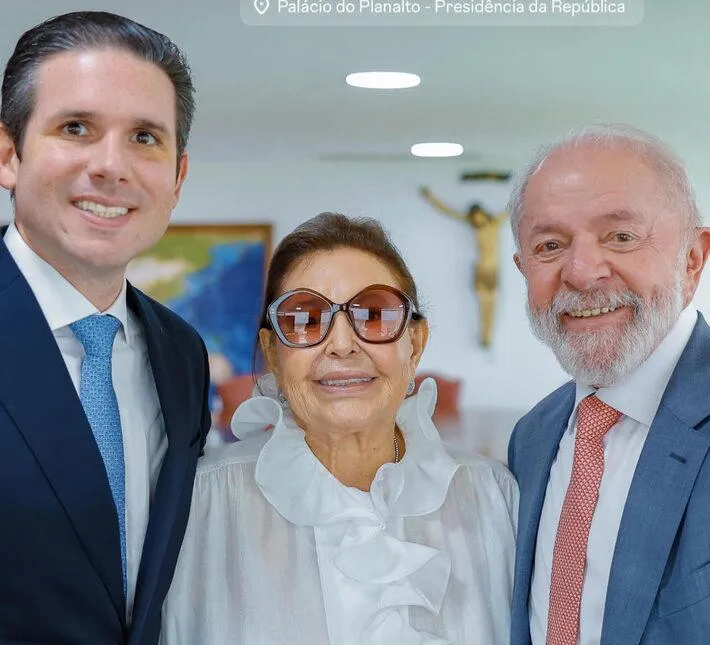Hugo Motta, FRancisca Motta e Lula (Foto: Divulgação)