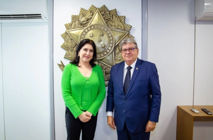 Simone Tebet ao lado do governador João Azevêdo (Foto: Divulgação)