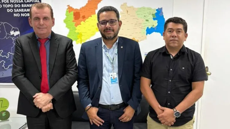 Chico Mendes e prefeito de Tenório discutem melhorias (Foto: Divulgação)