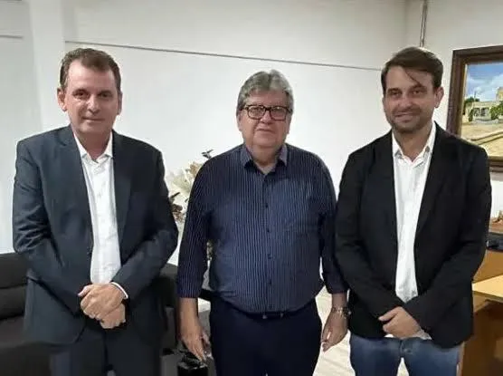 Bal Lins, João Azevêdo e Chico Mendes (Foto: Redes sociais)