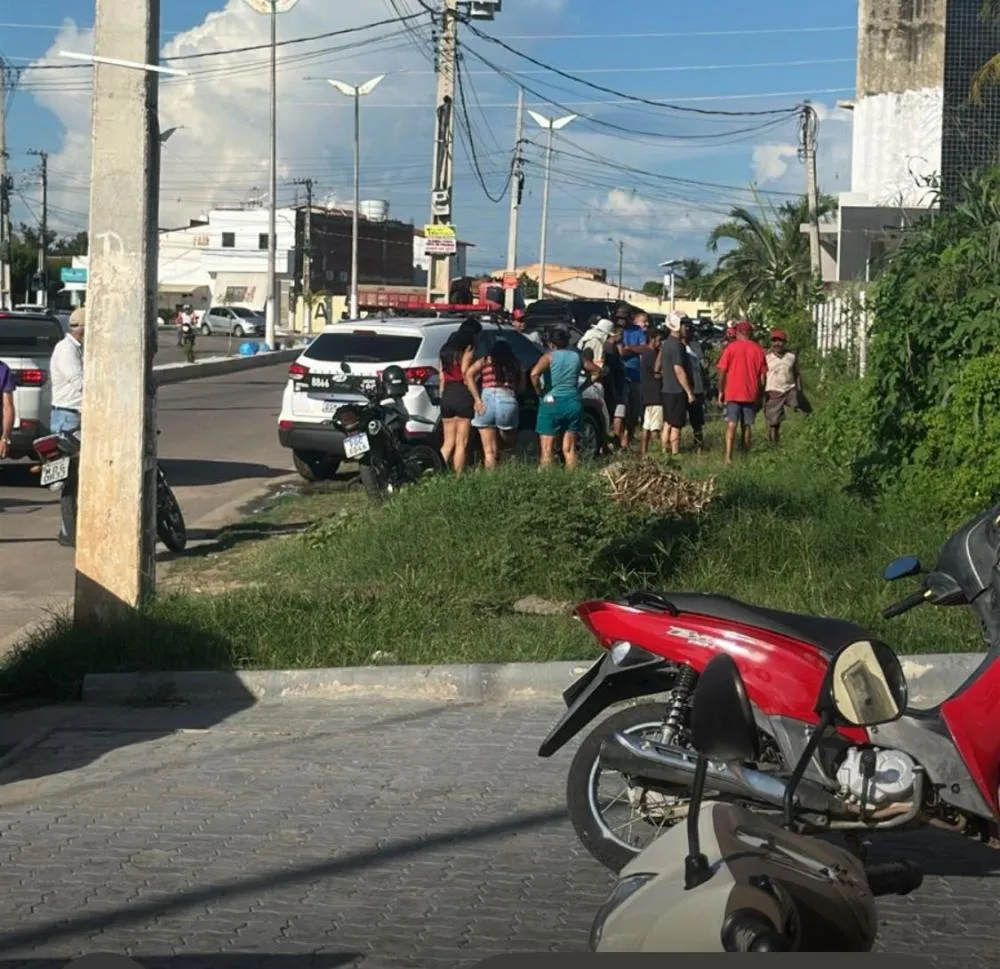 O crime nas imediações do Hotel Oásis (Foto: Divulgação)