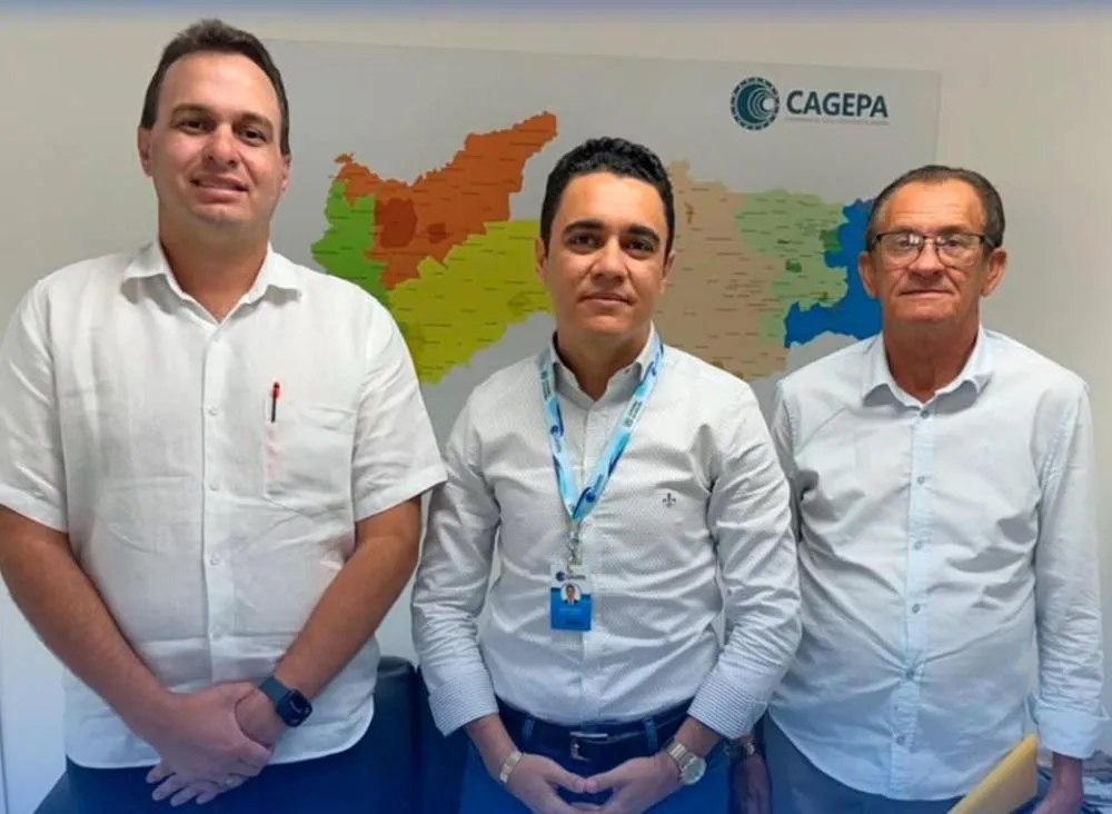 Espedito Filho em reunião com Isaac e Chico (Foto: Divulgação)