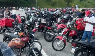 Entregadores de aplicativos fazem greve (Foto: Divulgação)