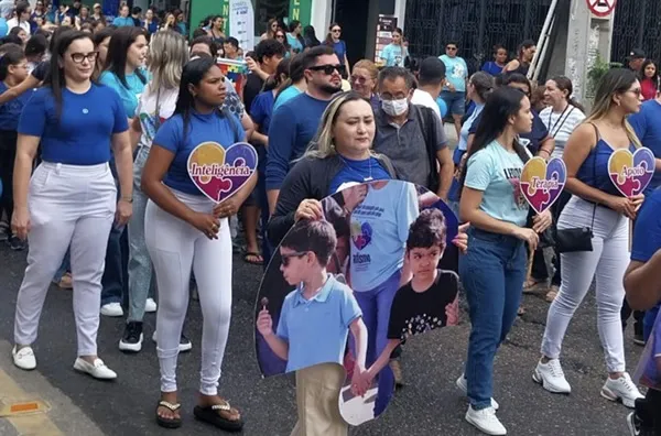 Caminhada Azul para marcar o Dia Mundial do Autismo (Foto: Divulgação)