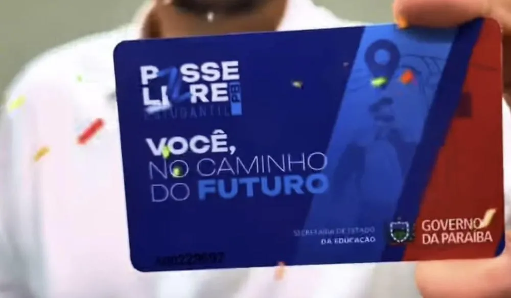 Governo da Paraíba divulga data da primeira recarga do Passe Livre Estudantil; saiba detalhes