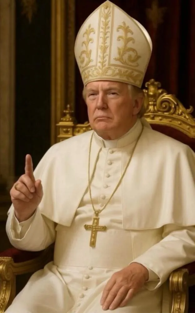 Trump publica foto vestido como papa e é criticado nas redes sociais 